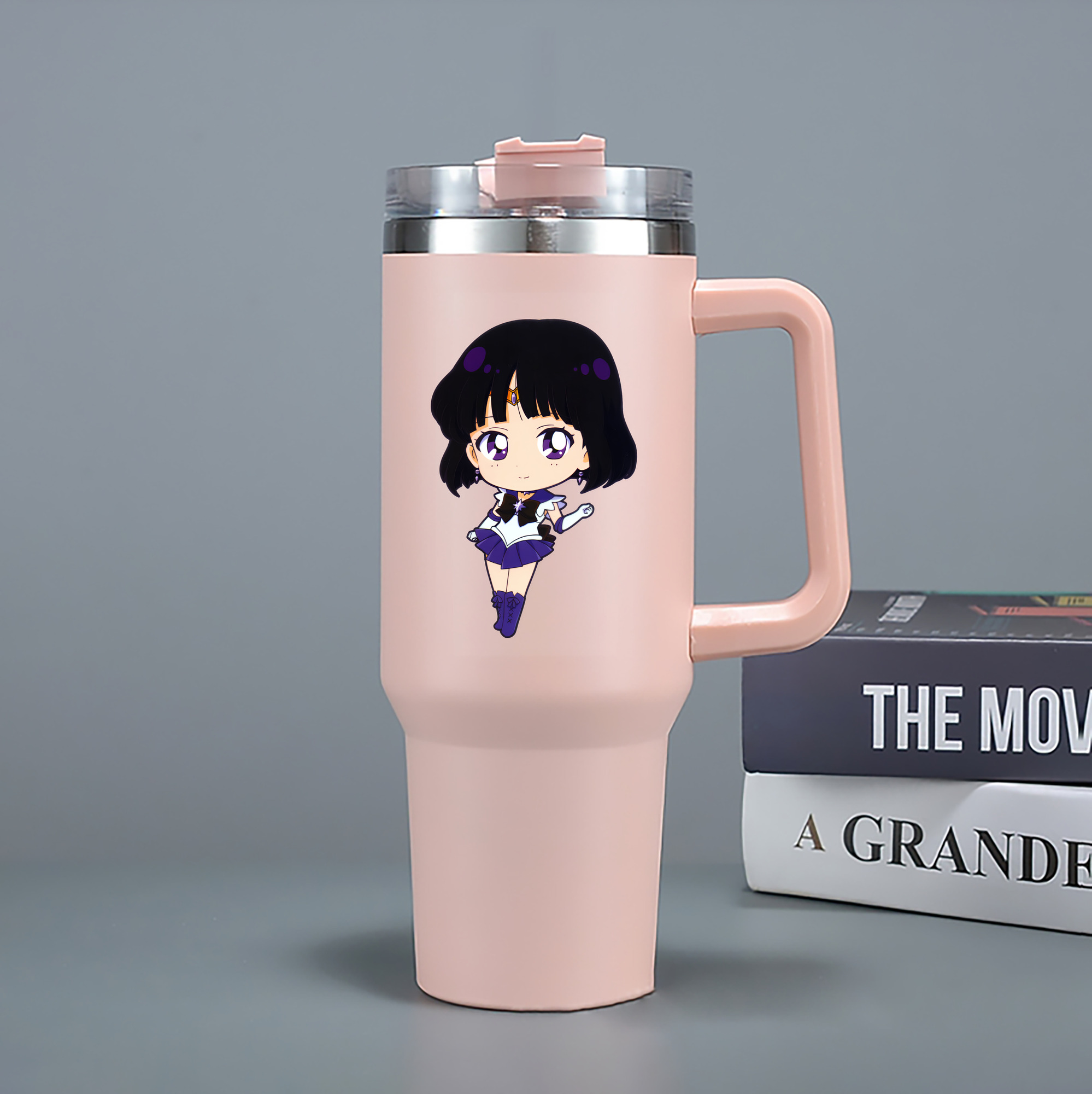 （画像用） 美少女戦士セーラームーン 土萠ほたる Sailor Moon Tomoe Hotaru （セーラーサターン；Sailor Saturn） 1200mL車用タンブラー（カラープリント）